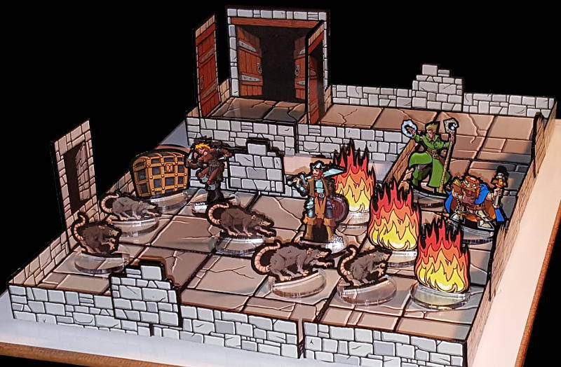 Papercraft Miniatures and Terrain Dungeons of Olde